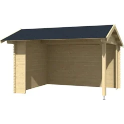 Unterstand / Lounge Kirian 300 Natur 28 Mm Fundamentmaß 3800 X 3000 Mm -Vitavia Verkäufe 4743329200947 4986 3