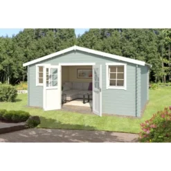 Lasita Holz-Gartenhaus Udo 300 Gletschergrün 522,4 Cm X 320 Cm