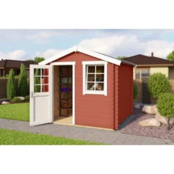 Lasita Holz-Gartenhaus Wels 2 Schwedenrot 263,7 Cm X 250 Cm