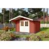 Lasita Holz-Gartenhaus Viljandi 34 Schwedenrot 339,7 Cm X 445 Cm Mit Anbaudach