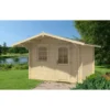 Tene Kaubandus Gartenhaus Huelva-70 Satteldach 340 Cm X 450 Cm Hellbraun