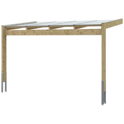 Skan Holz Terrassenüberdachung Novara 450 Cm X 259 Cm Unbehandelt 2 Skan Holz Terrassenüberdachung Novara 450 Cm X 259 Cm Unbehandelt – Bild 2