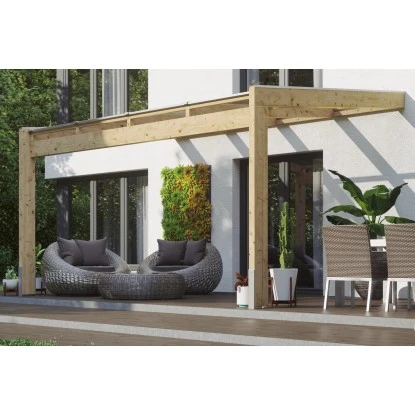 Skan Holz Terrassenüberdachung Novara 450 Cm X 259 Cm Unbehandelt 1 Skan Holz Terrassenüberdachung Novara 450 Cm X 259 Cm Unbehandelt