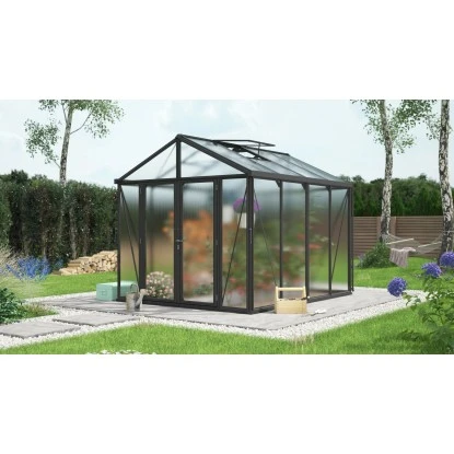 Vitavia Gewächshaus Zeus Comfort 8100 HKP16mm Schwarz 2 Vitavia Gewächshaus Zeus Comfort 8100 HKP16mm Schwarz – Bild 2
