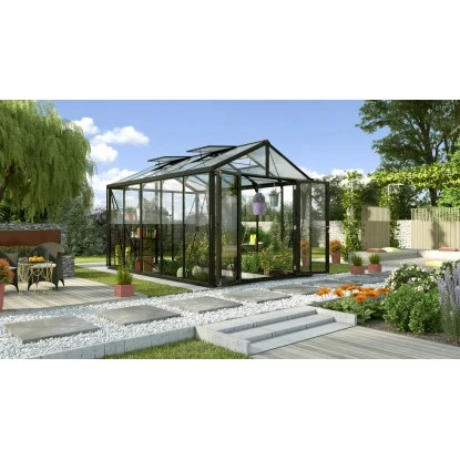 Vitavia Gewächshaus Zeus Comfort 10000 ESG/HKP Schwarz 2 Vitavia Gewächshaus Zeus Comfort 10000 ESG/HKP Schwarz – Bild 2