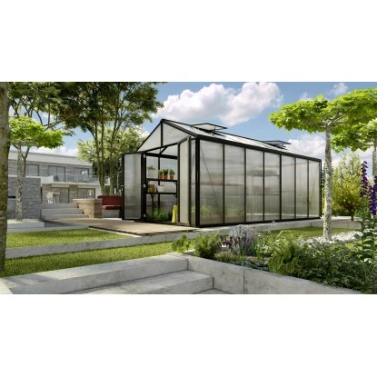 Vitavia Gewächshaus Zeus Comfort 13800 HKP16mm Schwarz 2 Vitavia Gewächshaus Zeus Comfort 13800 HKP16mm Schwarz – Bild 2