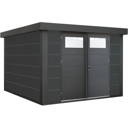 Wolff Finnhaus Metall-Gerätehaus Eleganto Granitgrau 6,4 M² 2 Wolff Finnhaus Metall-Gerätehaus Eleganto Granitgrau 6,4 M² – Bild 2