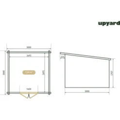 Upyard Gartenhaus Airén 300 X 300 Cm FSC® -Vitavia Verkäufe 52196001649 11023500 VM 02