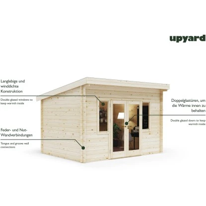 Upyard Gartenhaus Riesling 400 X 300 Cm FSC® 3 Upyard Gartenhaus Riesling 400 X 300 Cm FSC® – Bild 3