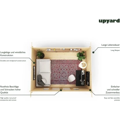 Upyard Gartenhaus Riesling 400 X 300 Cm FSC® 5 Upyard Gartenhaus Riesling 400 X 300 Cm FSC® – Bild 5