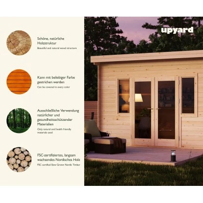 Upyard Gartenhaus Riesling 400 X 300 Cm FSC® 7 Upyard Gartenhaus Riesling 400 X 300 Cm FSC® – Bild 7
