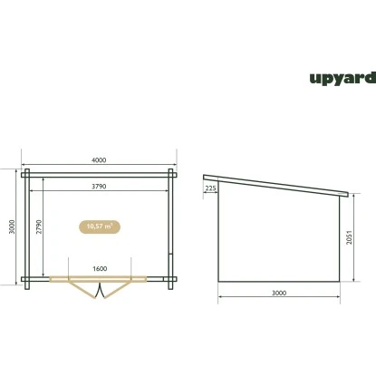 Upyard Gartenhaus Riesling 400 X 300 Cm FSC® 12 Upyard Gartenhaus Riesling 400 X 300 Cm FSC® – Bild 12