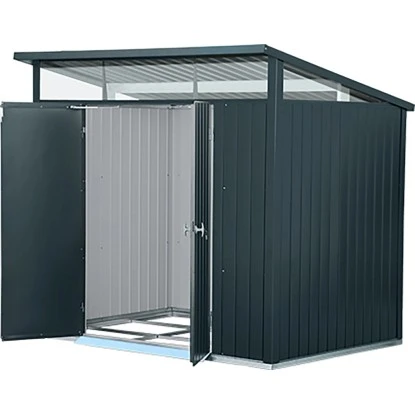 Duramax Metallgerätehaus Palladium 8x6 Anthrazit 249,2 Cm X 231,3 Cm X 202,9 Cm 3 Duramax Metallgerätehaus Palladium 8x6 Anthrazit 249,2 Cm X 231,3 Cm X 202,9 Cm – Bild 3