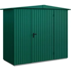 Ecostar Gerätehaus Trend Mit Satteldach Typ 1 RAL6005 Moosgrün Einzeltür