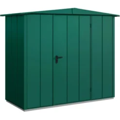 Ecostar Gerätehaus Elegant Mit Satteldach Typ 1 RAL6005 Moosgrün Einzeltür