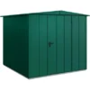 Ecostar Gerätehaus Elegant Mit Satteldach Typ 2 RAL6005 Moosgrün Einzeltür