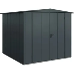 Ecostar Gerätehaus Elegant Mit Satteldach Typ 2 RAL7016 Anthrazitgrau Doppeltür