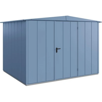 Ecostar Gerätehaus Elegant Mit Satteldach Typ 3 RAL5014 Taubenblau Einzeltür 1 Ecostar Gerätehaus Elegant Mit Satteldach Typ 3 RAL5014 Taubenblau Einzeltür