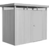 Biohort Metall-Gerätehaus HighLine Silber-Metallic 3,5 M² Einzeltür
