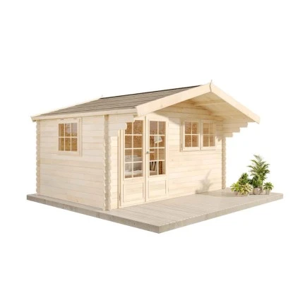 Alpholz Gartenhaus Koski Satteldach 465 X 391 Cm Natur 2 Alpholz Gartenhaus Koski Satteldach 465 X 391 Cm Natur – Bild 2