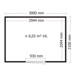 Alpholz Gartenhaus QB Flachdach 594 Cm X 210 Cm Hellbraun 7 Alpholz Gartenhaus QB Flachdach 594 Cm X 210 Cm Hellbraun -Vitavia Verkäufe 5411249915836 11003400 4