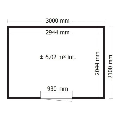 Alpholz Gartenhaus QB Flachdach 1013 Cm X 300 Cm Hellbraun 4 Alpholz Gartenhaus QB Flachdach 1013 Cm X 300 Cm Hellbraun – Bild 4