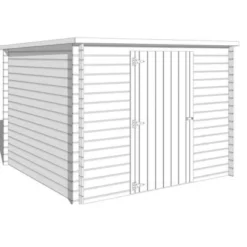 Alpholz Gartenhaus Svendborg Flachdach 240 Cm X 242 Cm Hellbraun -Vitavia Verkäufe 5411249917014 11003400 4