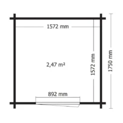 Alpholz Gartenhaus Svendborg Flachdach 240 Cm X 242 Cm Hellbraun -Vitavia Verkäufe 5411249917014 11003400 5