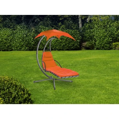 Schwingliege Palmdale Mit Sonnendach Aus Textilen Terracotta 2 Schwingliege Palmdale Mit Sonnendach Aus Textilen Terracotta – Bild 2