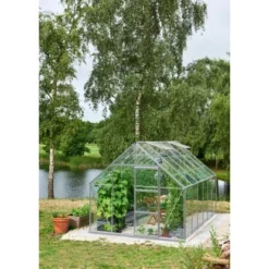 Halls Gewächshaus Universal 128 Blankglas 3 Mm Alu 9,9 M² Inkl. Fundamentrahmen -Vitavia Verkäufe 5701701091995 3156 AB 04