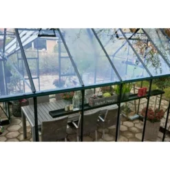 Halls Gewächshaus Garden Room ESG 3 Mm Grün 12,9 M² Inkl. Fundamentrahmen 21 Halls Gewächshaus Garden Room ESG 3 Mm Grün 12,9 M² Inkl. Fundamentrahmen -Vitavia Verkäufe 5701701098345 3156 CU 08
