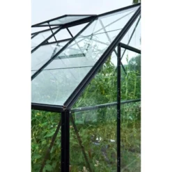 Halls Gewächshaus Universal 128 Blankglas 3mm Schwarz 9,9m² Inkl.Fundamentrahmen -Vitavia Verkäufe 5701701098802 3156 CU 3