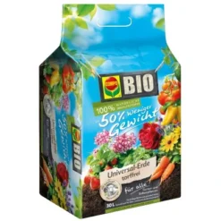 Compo Bio Universal-Erde Torffrei Mit Schafwolle Weniger Gewicht 30 L