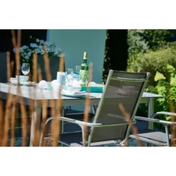 Sieger Polytec® Alumimium-Tischgestell Rundrohr Eisengrau -Vitavia Verkäufe 600204 4613 6