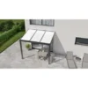 Terrassenüberdachung Professional 300 Cm X 300 Cm Anthrazit Struktur PC Opal