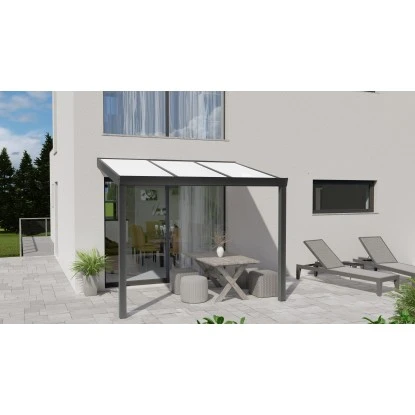 Terrassenüberdachung Professional 300 Cm X 300 Cm Anthrazit Struktur PC Opal 3 Terrassenüberdachung Professional 300 Cm X 300 Cm Anthrazit Struktur PC Opal – Bild 3