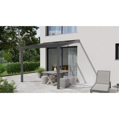 Terrassenüberdachung Professional 300 Cm X 350 Cm Anthrazit Struktur PC Klar 3 Terrassenüberdachung Professional 300 Cm X 350 Cm Anthrazit Struktur PC Klar – Bild 3