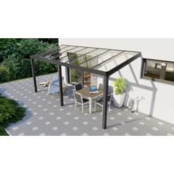 Terrassenüberdachung Professional 500 Cm X 250 Cm Anthrazit Struktur Glas 6 Terrassenüberdachung Professional 500 Cm X 250 Cm Anthrazit Struktur Glas -Vitavia Verkäufe 602122 11007300 3