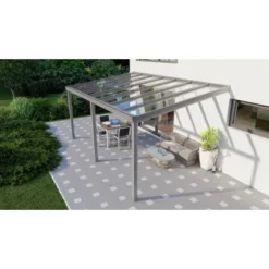 Terrassenüberdachung Professional 500 Cm X 350 Cm Anthrazit Struktur Glas -Vitavia Verkäufe 602129 11007300 3