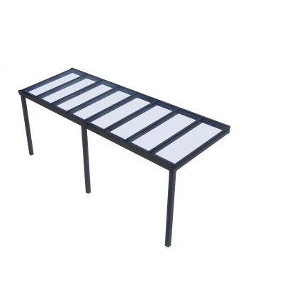 Terrassenüberdachung Professional 600 Cm X 250 Cm Anthrazit Struktur Glas 2 Terrassenüberdachung Professional 600 Cm X 250 Cm Anthrazit Struktur Glas – Bild 2