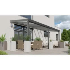 Terrassenüberdachung Professional 600 Cm X 250 Cm Anthrazit Struktur Glas 6 Terrassenüberdachung Professional 600 Cm X 250 Cm Anthrazit Struktur Glas -Vitavia Verkäufe 602136 11007300 3