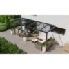 Terrassenüberdachung Professional 600 Cm X 350 Cm Anthrazit Struktur PC Klar