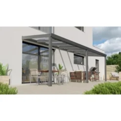 Terrassenüberdachung Professional 700 Cm X 200 Cm Anthrazit Struktur PC Klar 6 Terrassenüberdachung Professional 700 Cm X 200 Cm Anthrazit Struktur PC Klar -Vitavia Verkäufe 602153 11007300 3