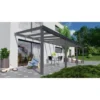 Terrassenüberdachung Professional 700 Cm X 350 Cm Anthrazit Struktur Glas