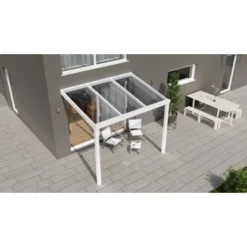 Terrassenüberdachung Professional 300 Cm X 250 Cm Weiß PC Klar 6 Terrassenüberdachung Professional 300 Cm X 250 Cm Weiß PC Klar -Vitavia Verkäufe 602188 11007300 3
