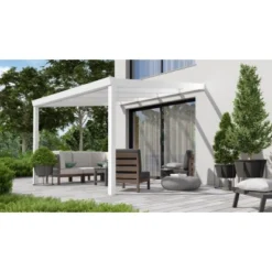 Terrassenüberdachung Professional 300 Cm X 350 Cm Weiß Glas 6 Terrassenüberdachung Professional 300 Cm X 350 Cm Weiß Glas -Vitavia Verkäufe 602194 11007300 3