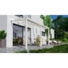 Terrassenüberdachung Professional 400 Cm X 200 Cm Weiß Glas