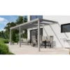 Terrassenüberdachung Professional 500 Cm X 300 Cm Grau Struktur PC Klar
