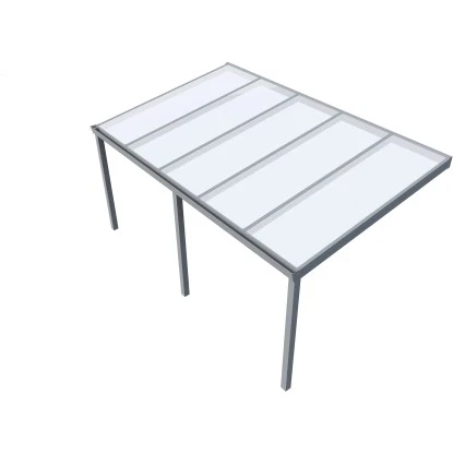 Terrassenüberdachung Professional 500 Cm X 300 Cm Grau Struktur PC Opal 2 Terrassenüberdachung Professional 500 Cm X 300 Cm Grau Struktur PC Opal – Bild 2
