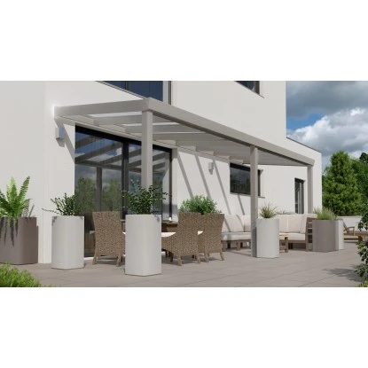 Terrassenüberdachung Professional 600 Cm X 250 Cm Grau Struktur Glas 3 Terrassenüberdachung Professional 600 Cm X 250 Cm Grau Struktur Glas – Bild 3